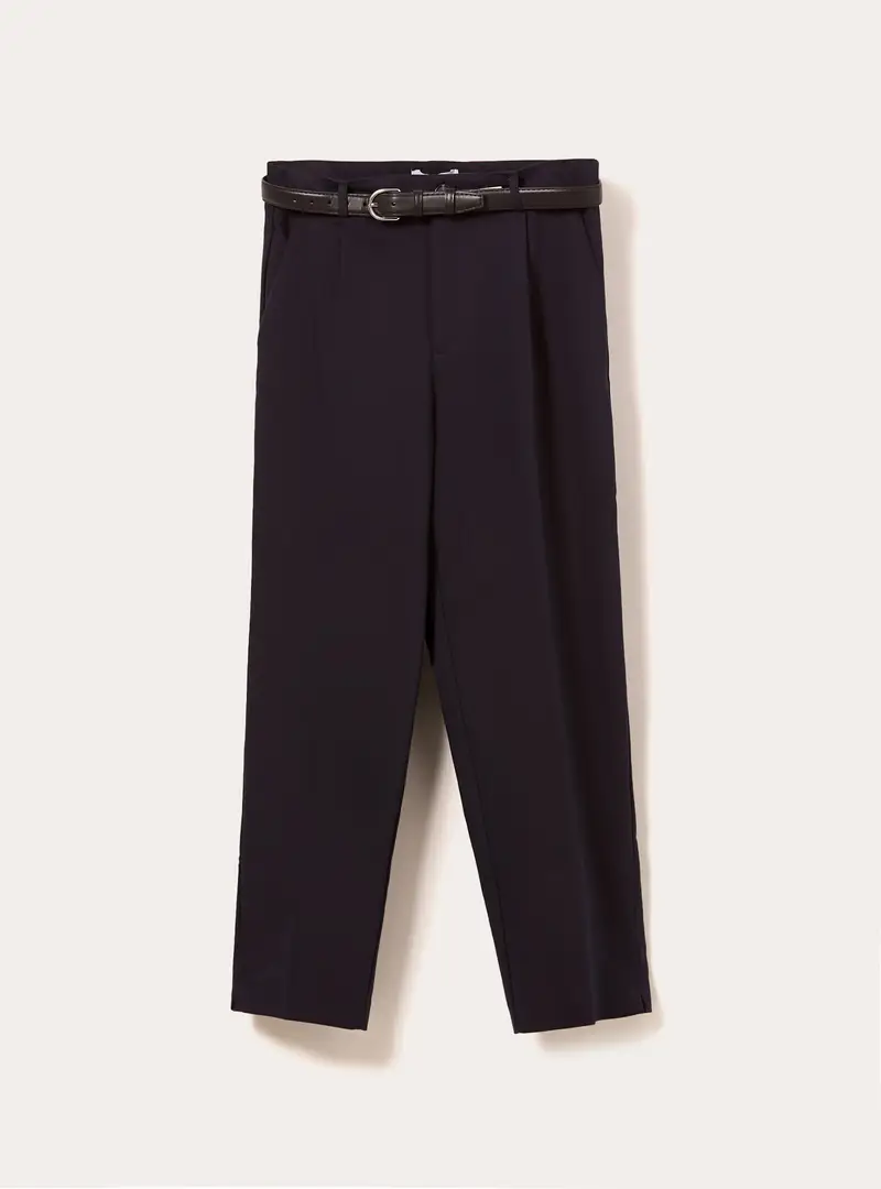 Pantaloni tailored slim fit con cintura