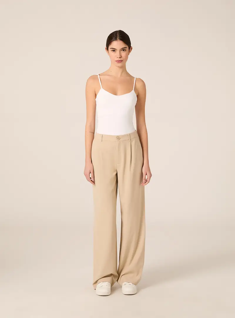 Pantaloni tailoring dritti BG3 BEIGE
