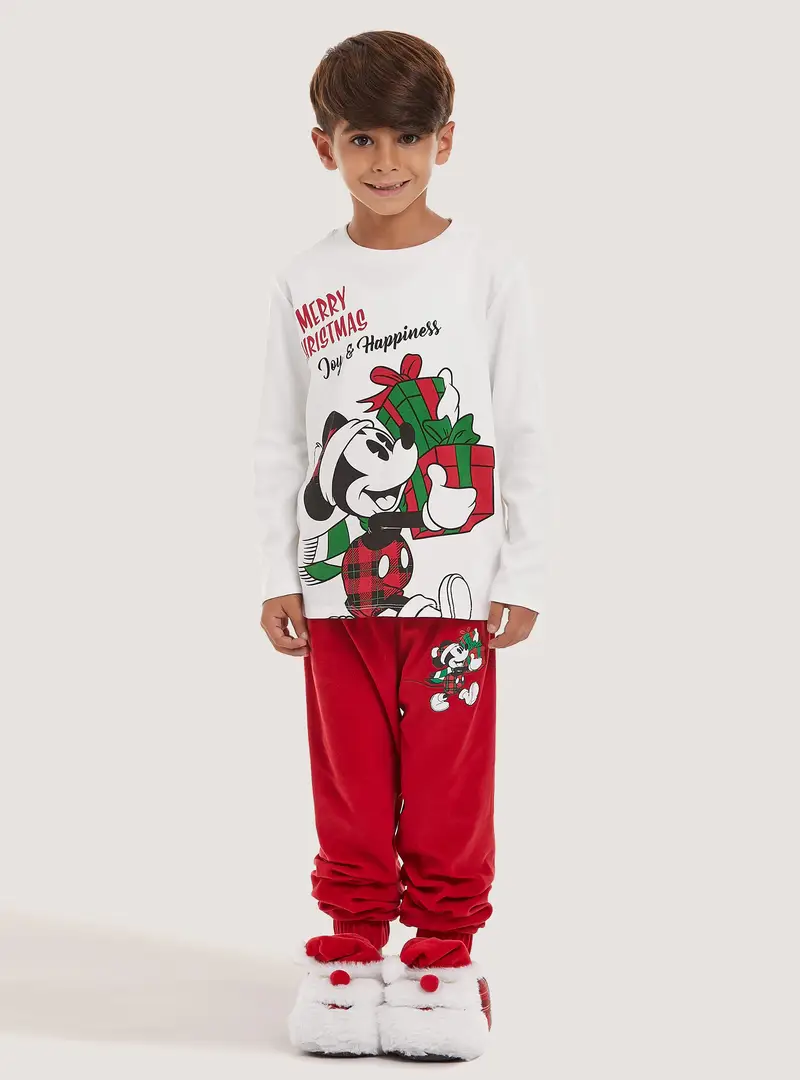 Pigiama micky claus interlock e ciniglia