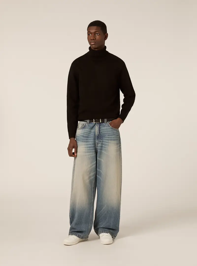 Pullover a collo alto BK1 BLACK