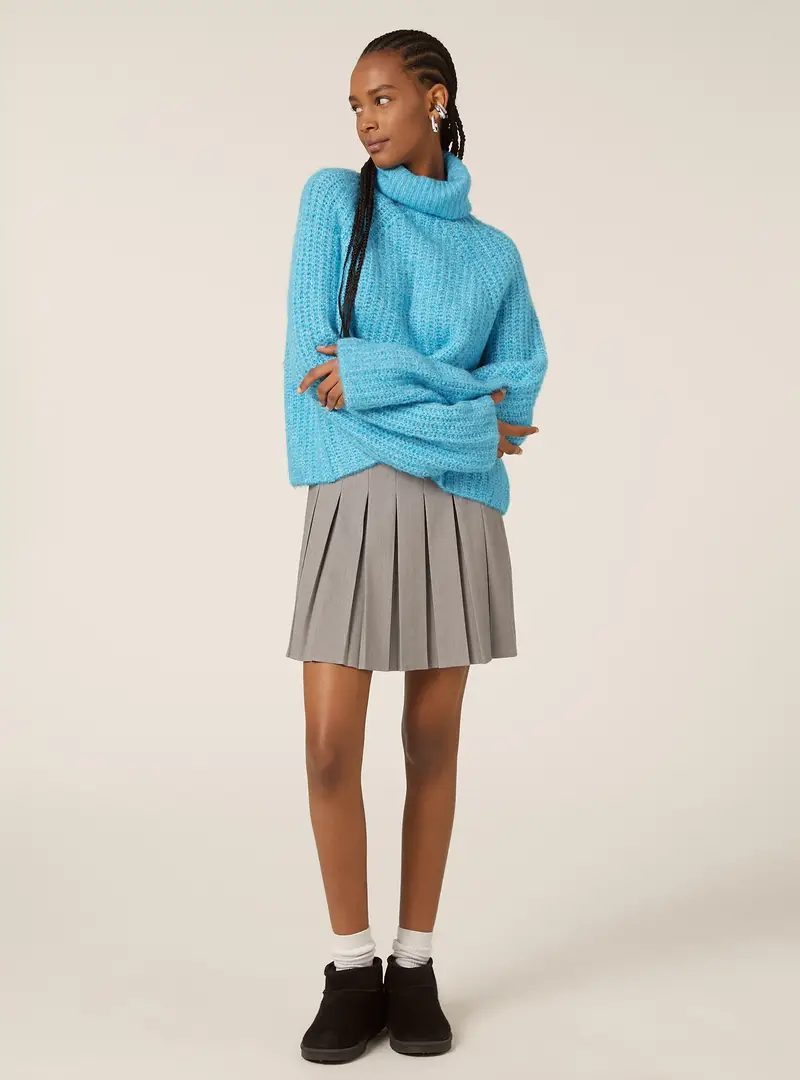 Pullover collo alto costa inglese