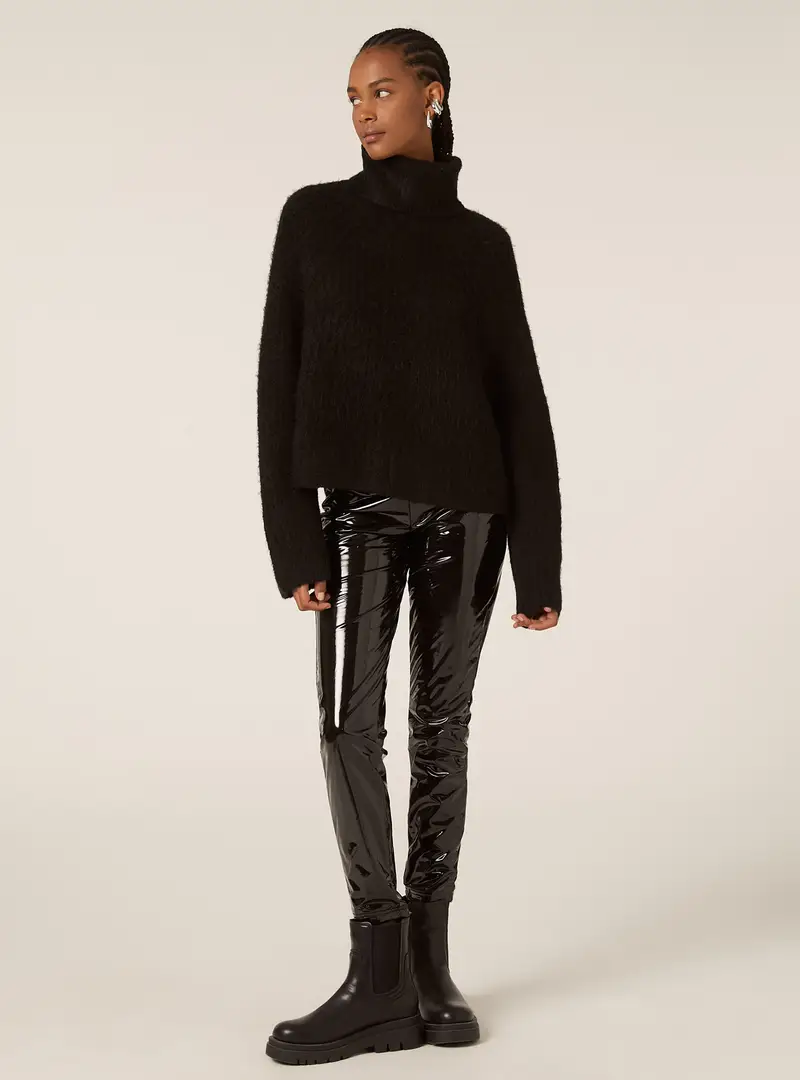 Pullover collo alto costa inglese