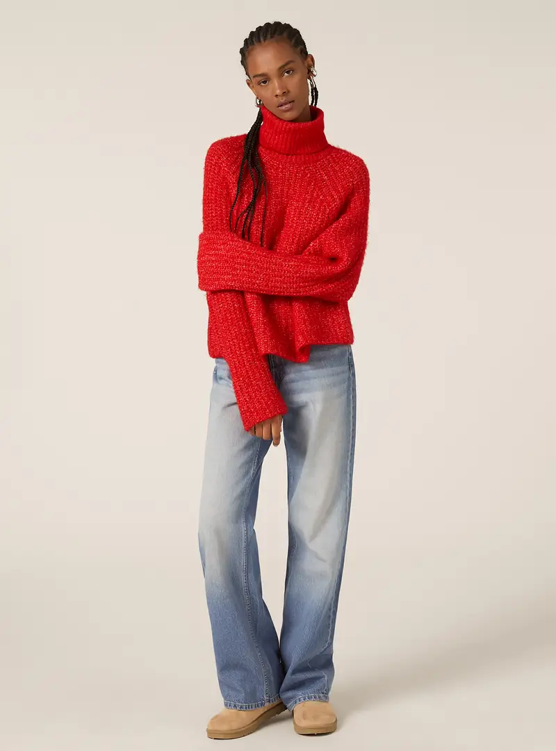 Pullover collo alto costa inglese