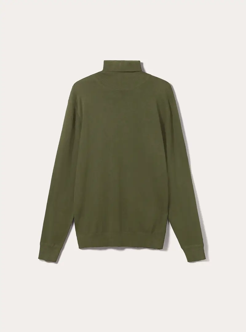 Pullover collo alto in viscosa