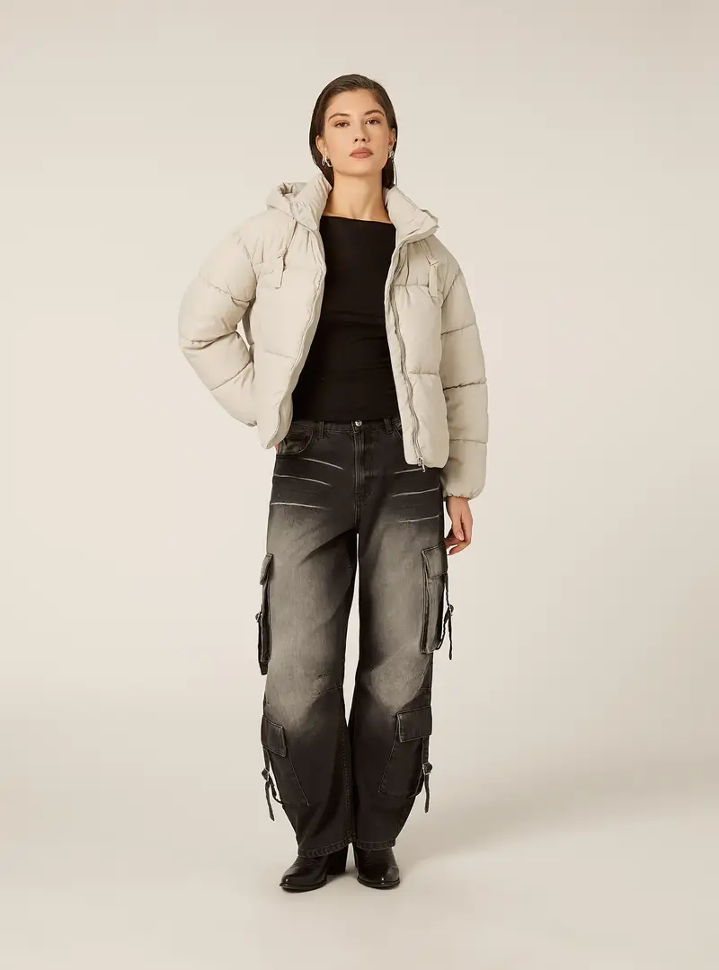 Alcott Pullover beige con scollo bardot