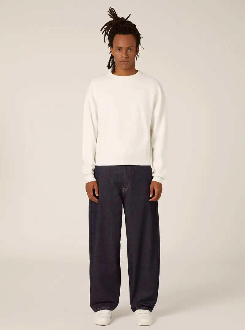 Pullover morbido boxy fit WH2 WHITE