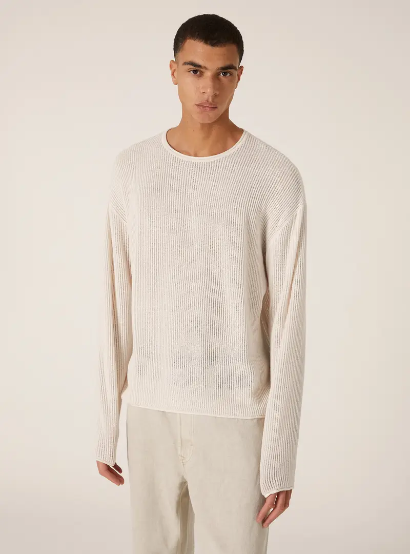 Pullover traforato WH2 WHITE