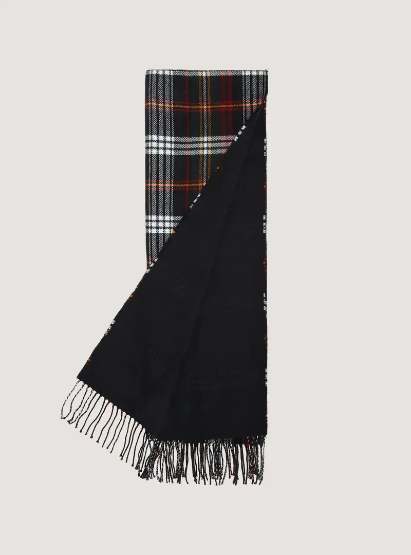 Sciarpa a quadri double face NA1 BLUE