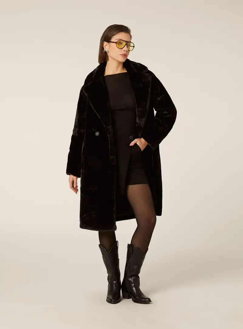 Skort in velluto a costine BK1 BLACK