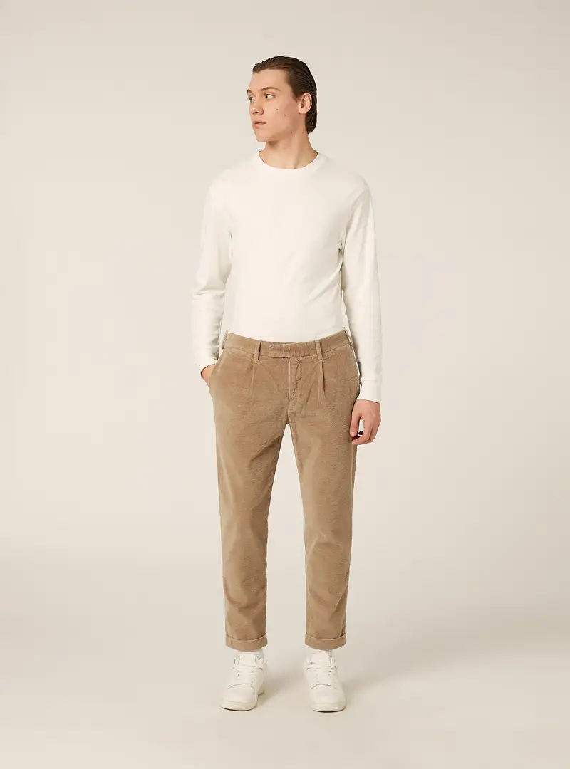 Slack in velluto a coste BG3 BEIGE