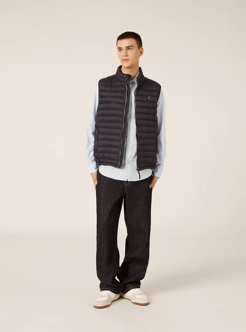 Smanicato basico con patch logato NA2 BLUE