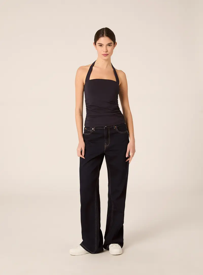 Top a fascia in jersey NA2 BLUE