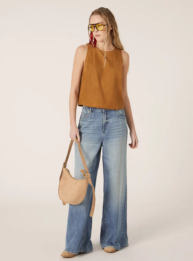 Top effetto suede TB2 TOBACCO