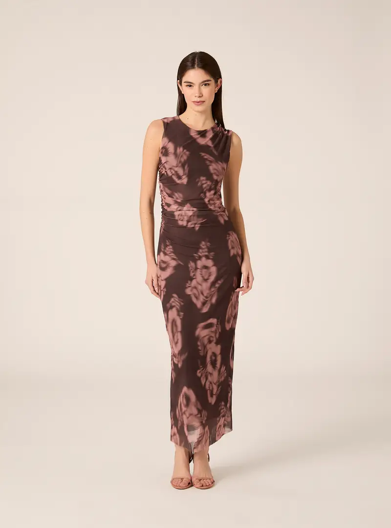 Vestito midi in tulle BR2 BROWN