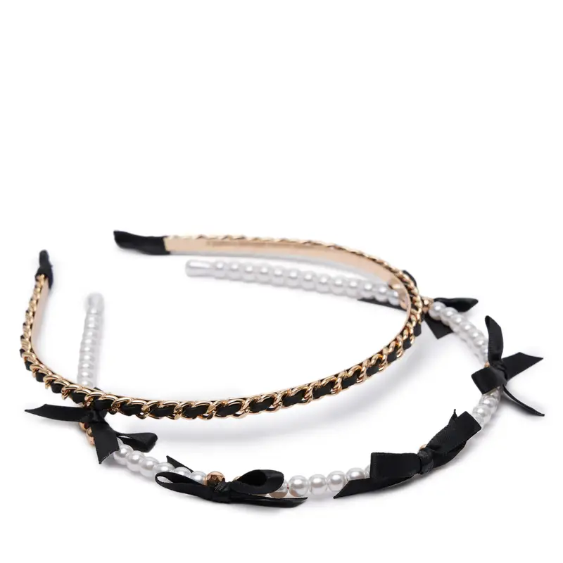 Set di 2 fasce per capelli Aldo Kalilah 13935289 Nero