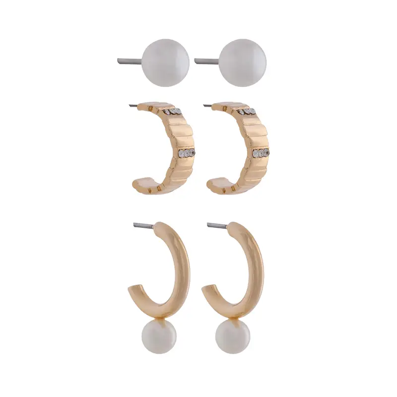 Set di 3 paia di orecchini Aldo Cirahar 14088473 Oro