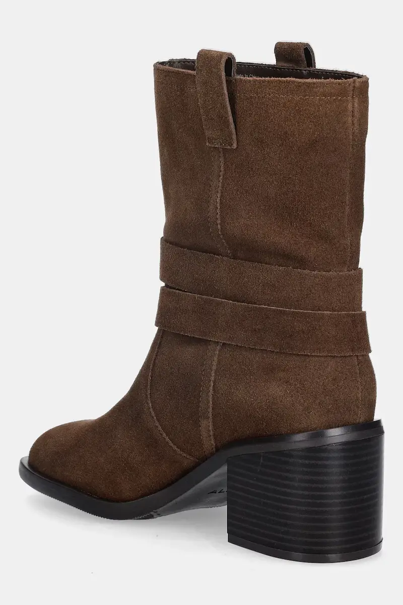 stivaletti alla caviglia in camoscio MAGNOLYA donna colore marrone 14147001 miniatura 3