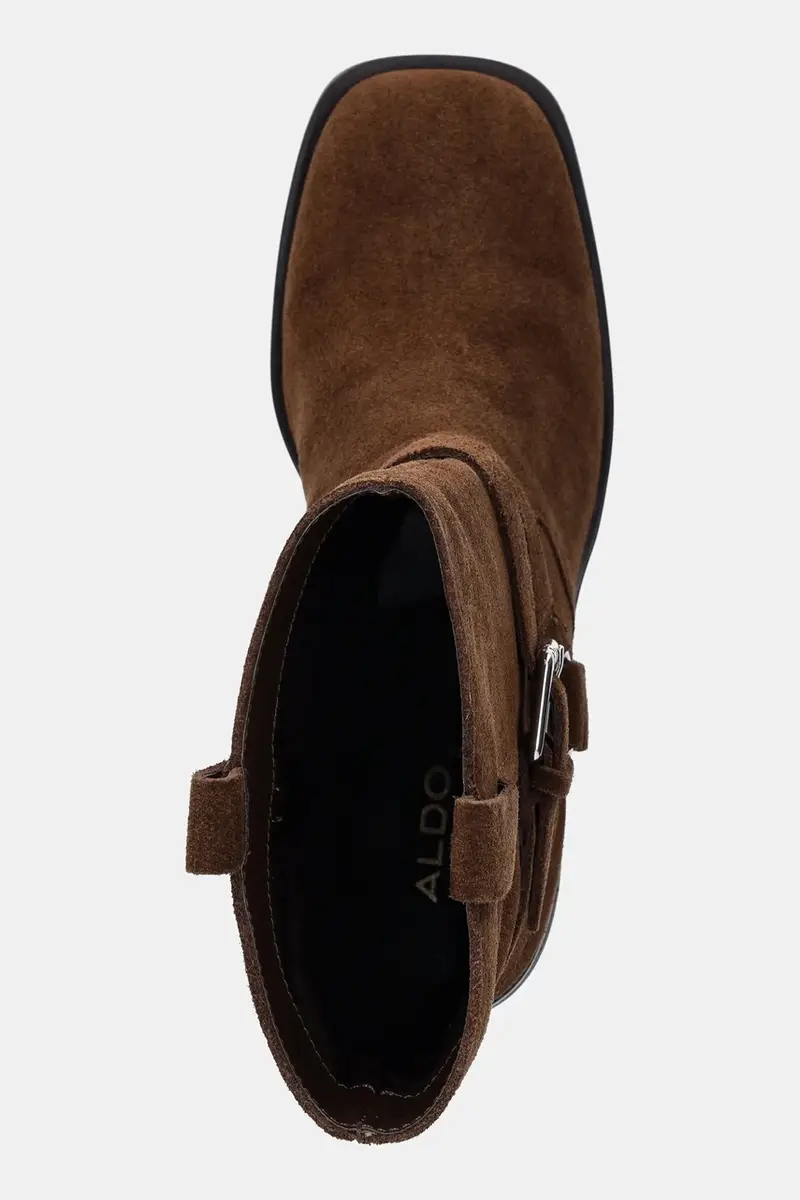 stivaletti alla caviglia in camoscio MAGNOLYA donna colore marrone 14147001 miniatura 4