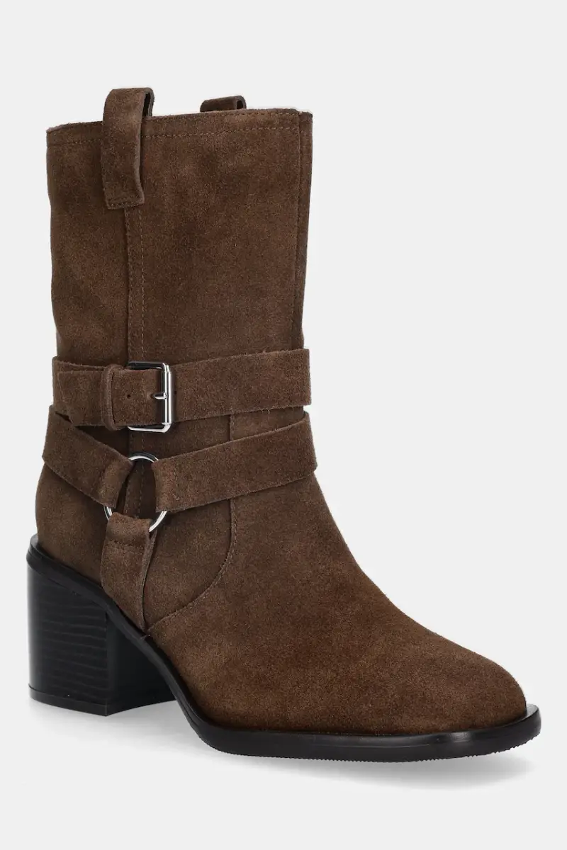 stivaletti alla caviglia in camoscio MAGNOLYA donna colore marrone 14147001