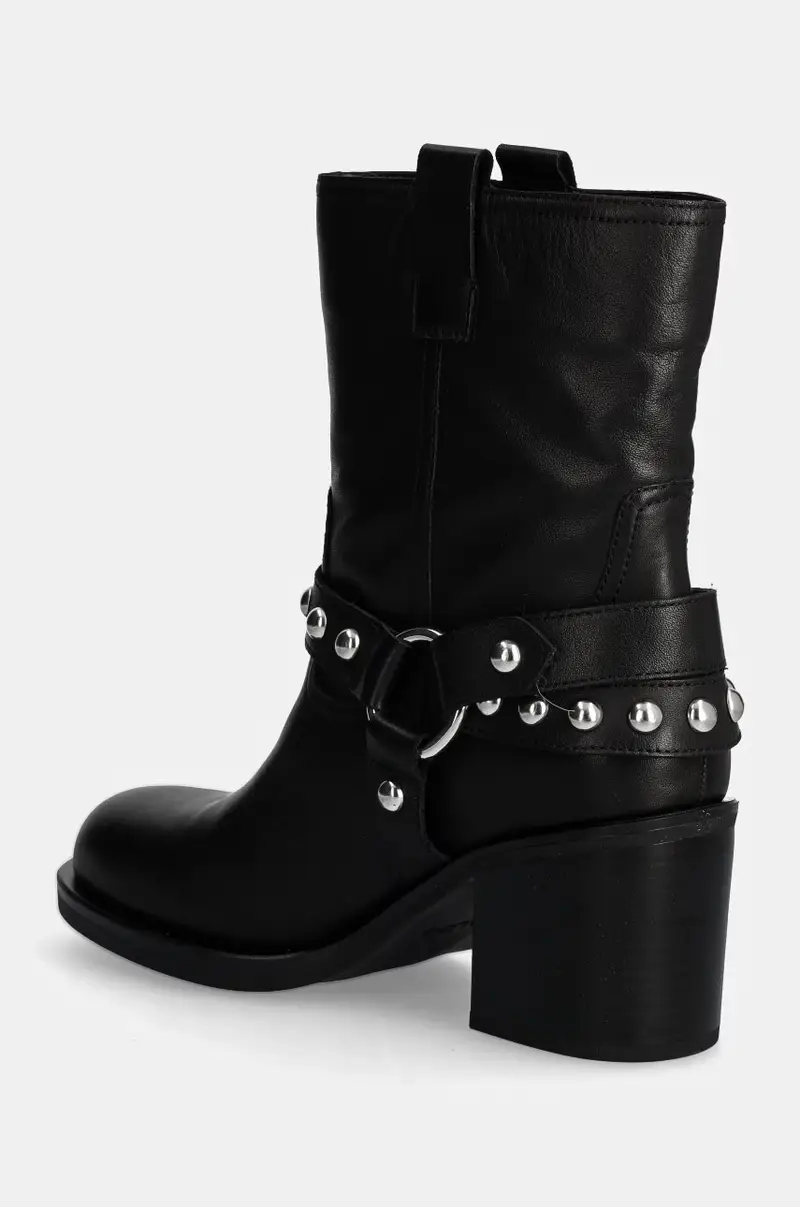 stivaletti alla caviglia in pelle ALBAI donna colore nero 13848384 ALBAI miniatura 3