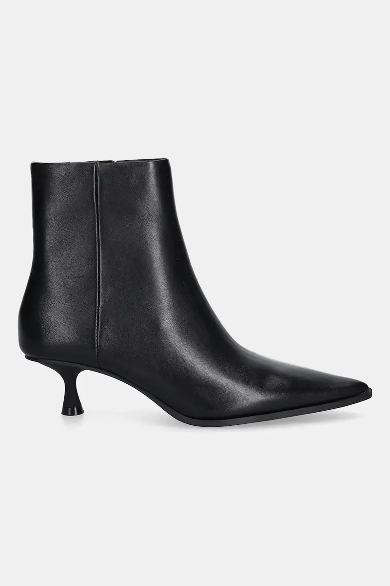 stivaletti alla caviglia in pelle EMMALIE donna colore nero 13875038 miniatura 2