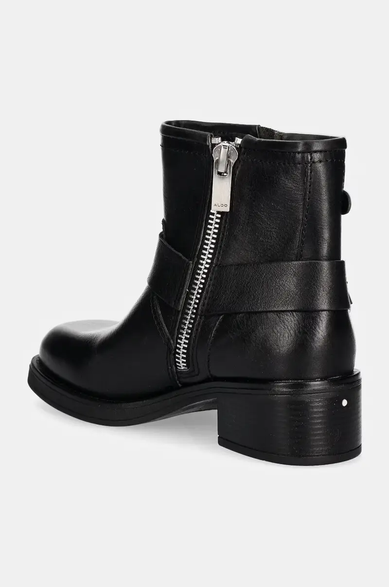 stivaletti alla caviglia in pelle THRILL donna colore nero 13800050 THRILL miniatura 3