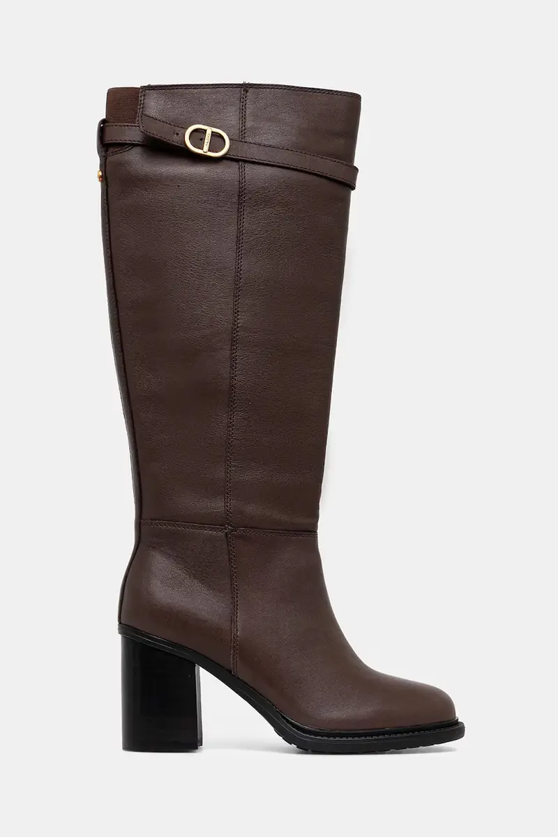 stivali in pelle CURCULIOS donna colore marrone 14114968 miniatura 2