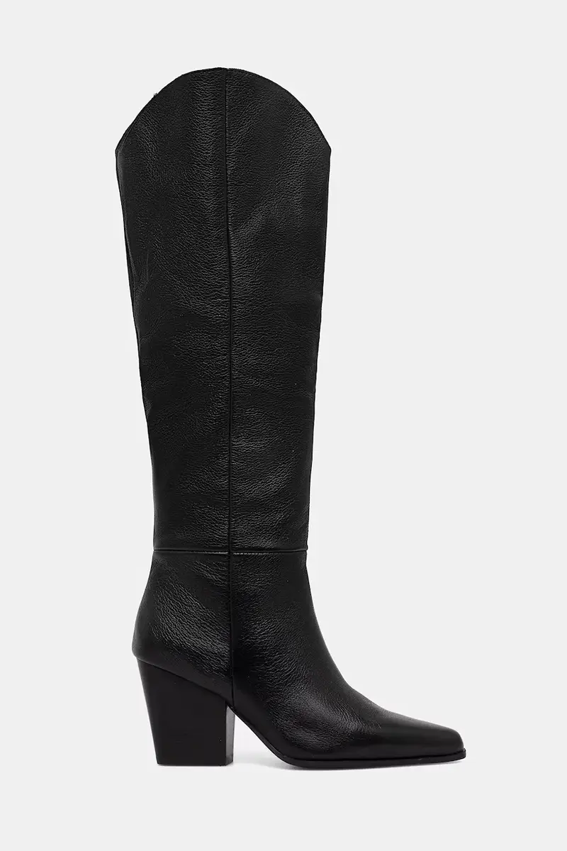 stivali in pelle KAELY Nero miniatura 2