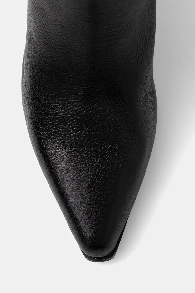 stivali in pelle KAELY Nero miniatura 4