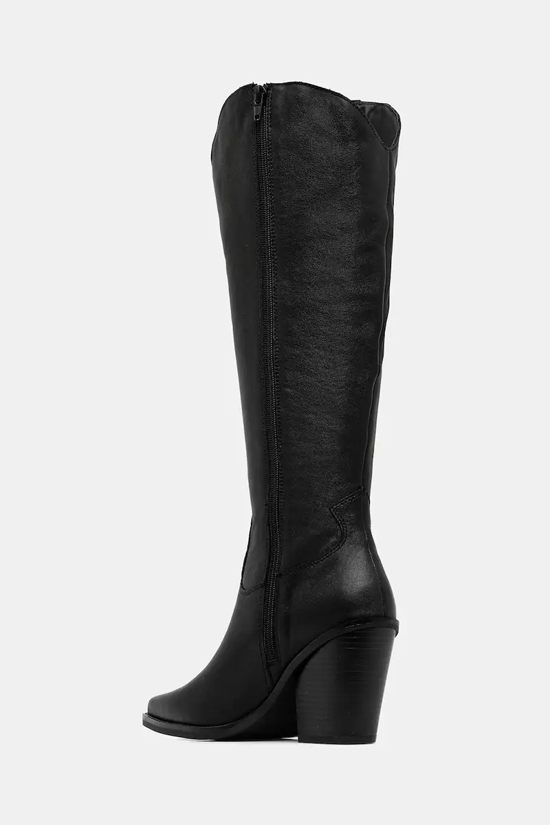 stivali in pelle NEVADA donna colore nero 13672021 miniatura 3