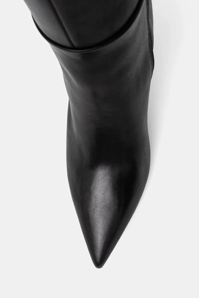 stivali in pelle SAPHIRIA donna colore nero 14118372 miniatura 4