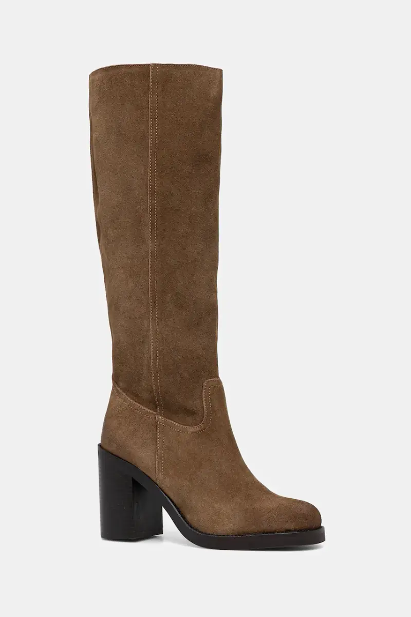 stivali in pelle scamosciata AGRAEWEN Marrone