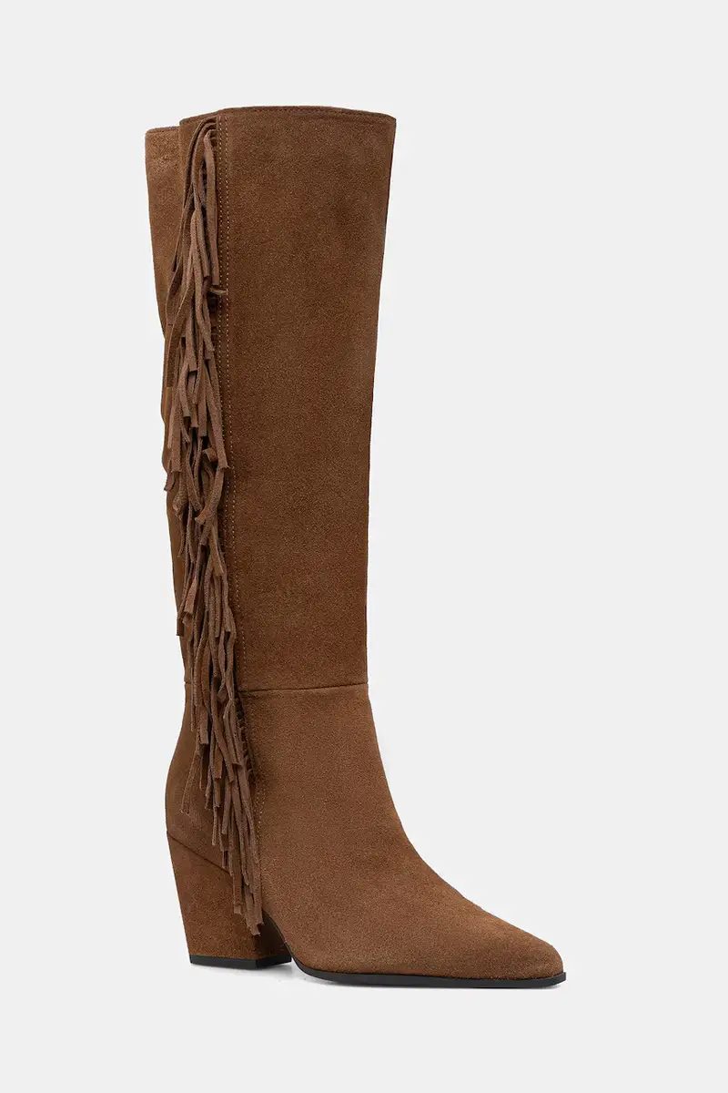 stivali in pelle scamosciata KAELYA donna colore marrone 14100210