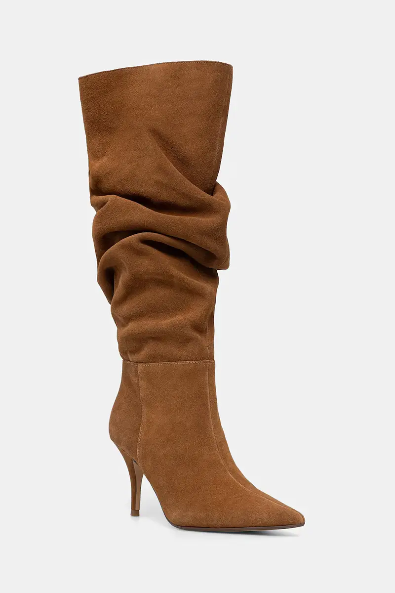 stivali in pelle scamosciata KIMMIA donna colore marrone 14166954