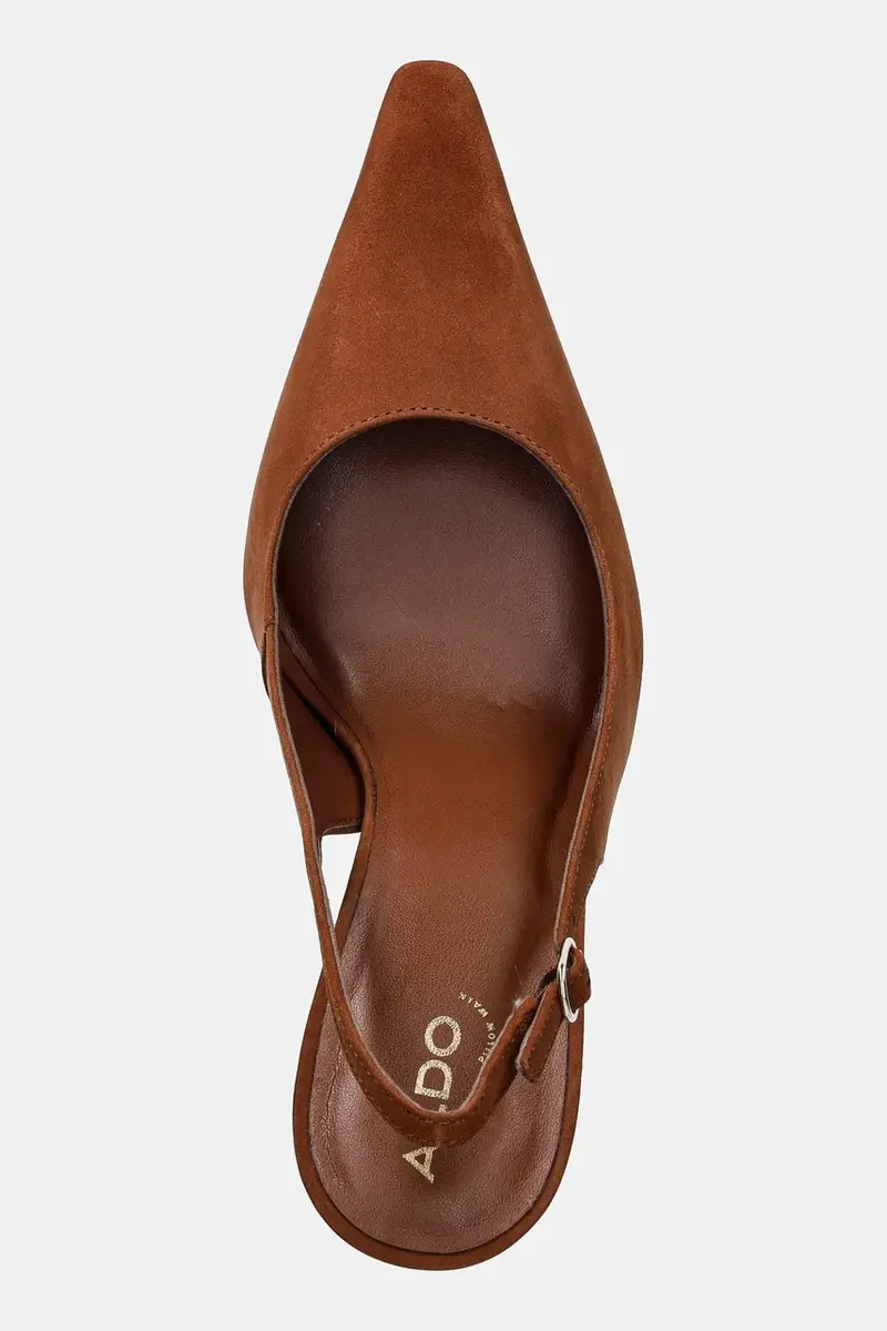 tacchi in pelle scamosciata DAPHNEA colore marrone 14044774 miniatura 4