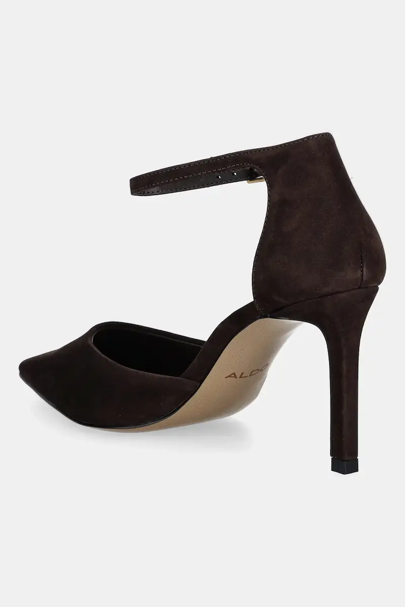 tacchi in pelle scamosciata MERLO colore marrone 14118331 miniatura 3