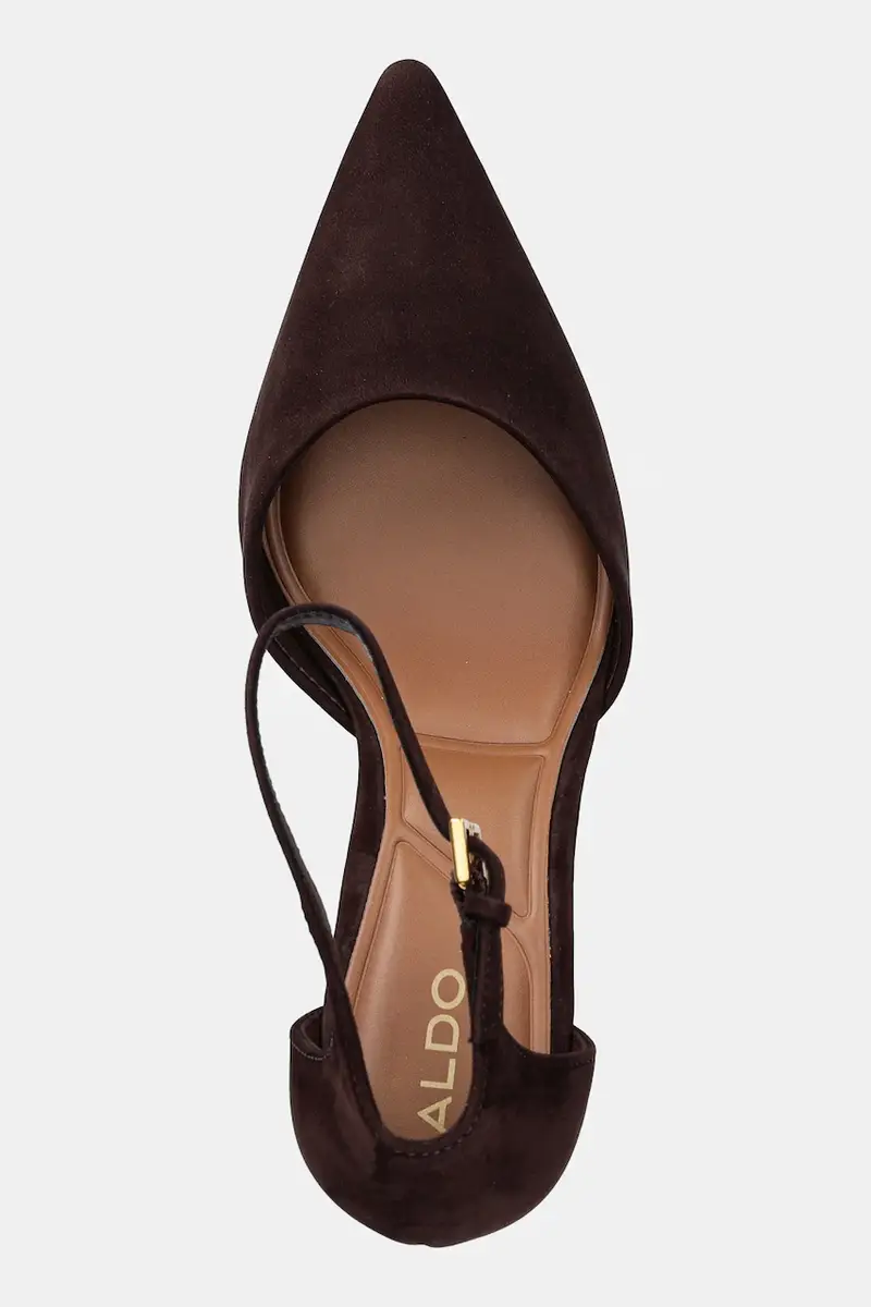 tacchi in pelle scamosciata MERLO colore marrone 14118331 miniatura 4