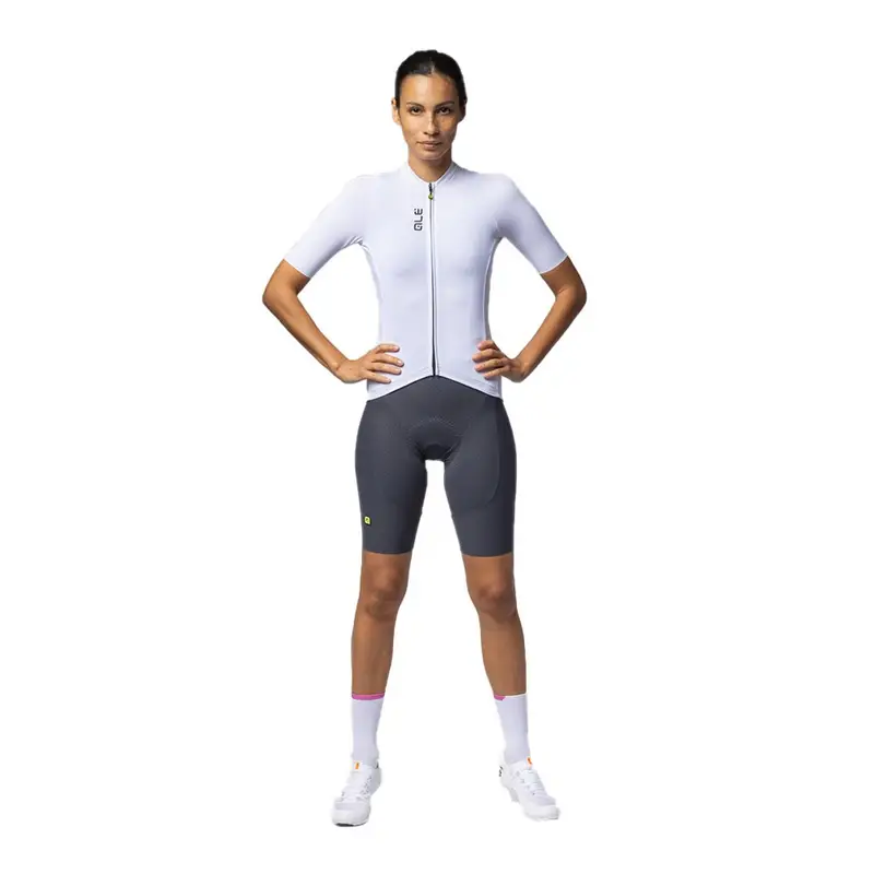 Ale Maglia Ciclismo Color Block Bianco Donna S