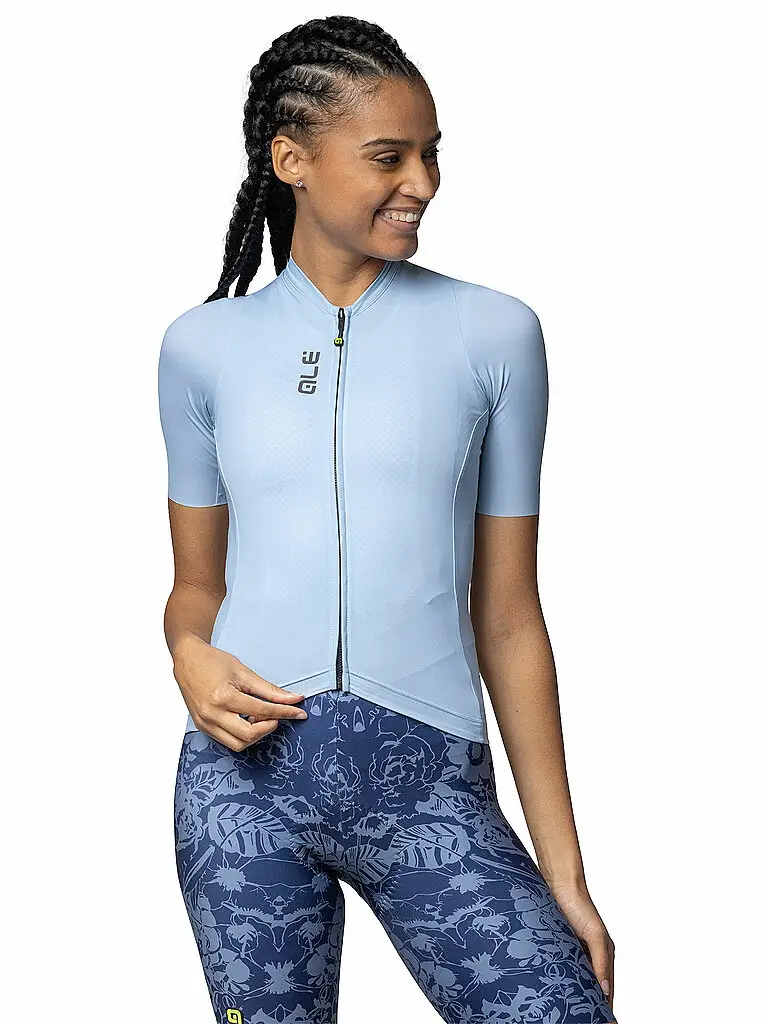 Maglia da ciclismo da donna Color Block azzurro | M