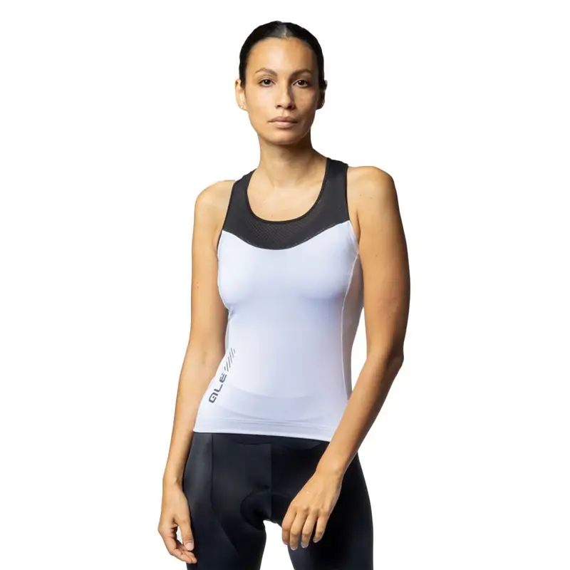 Ale Top Ciclismo Color Block Bianco Donna M