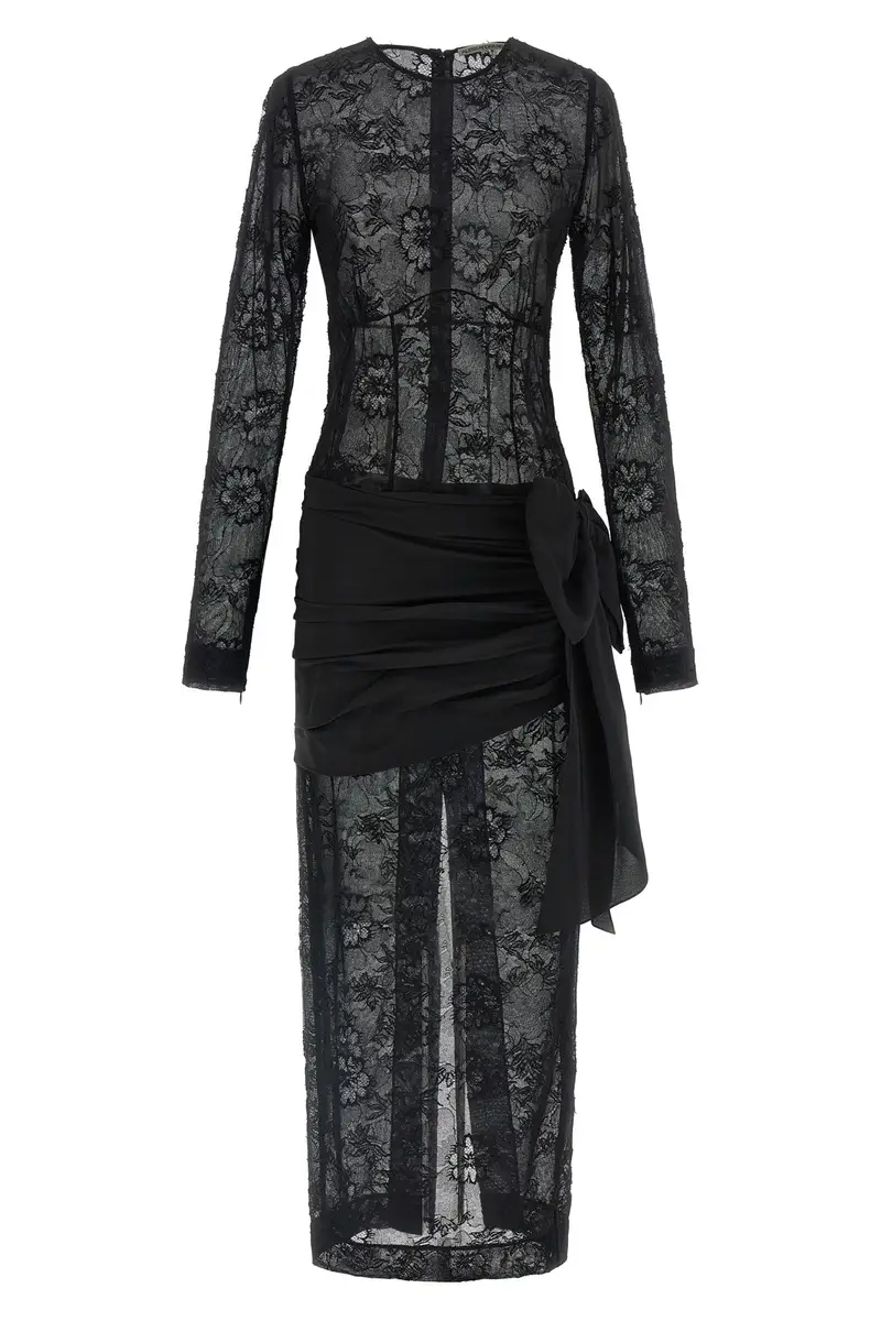 Abito Lace Bustier Nero