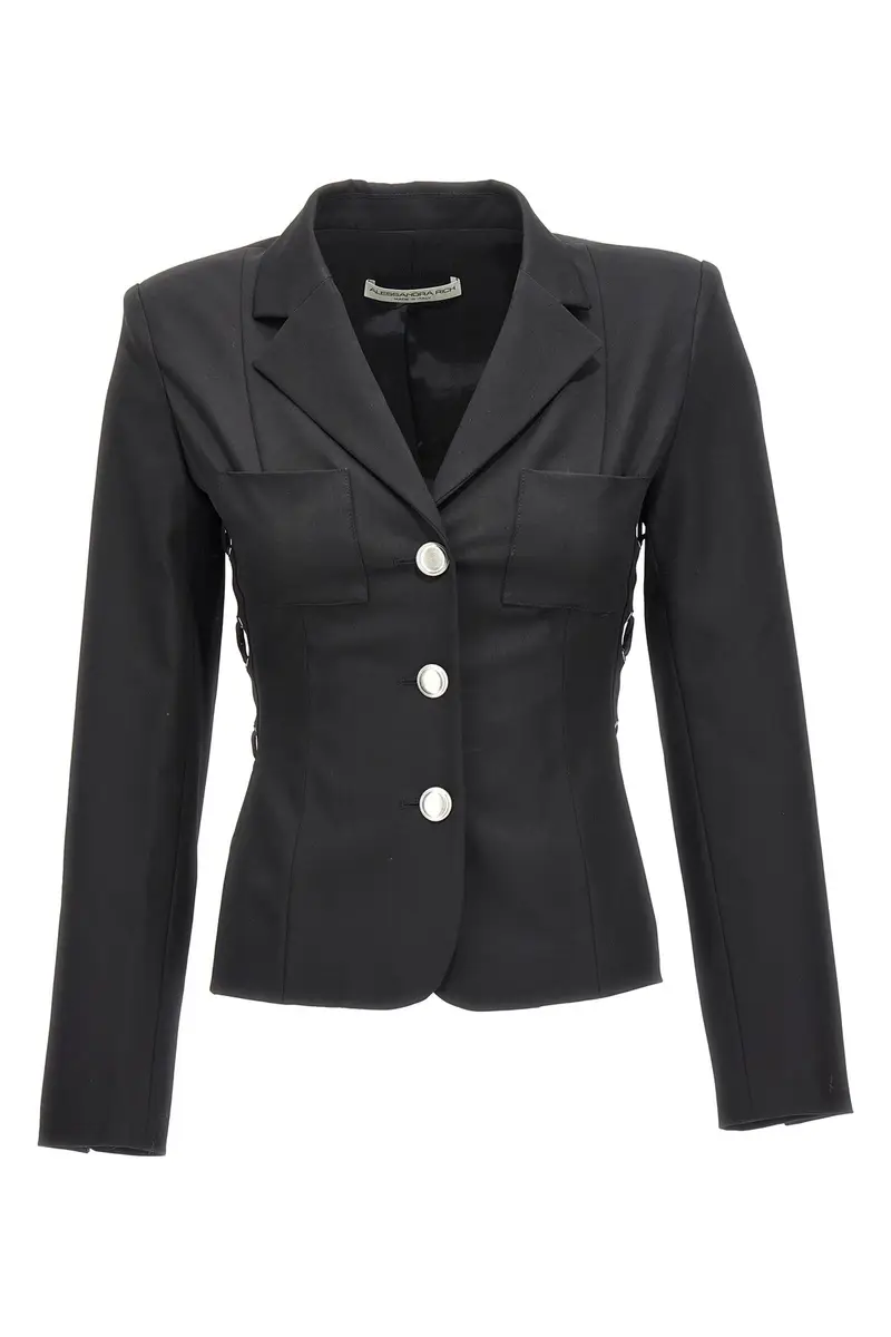 Blazer Monopetto Lacci Nero
