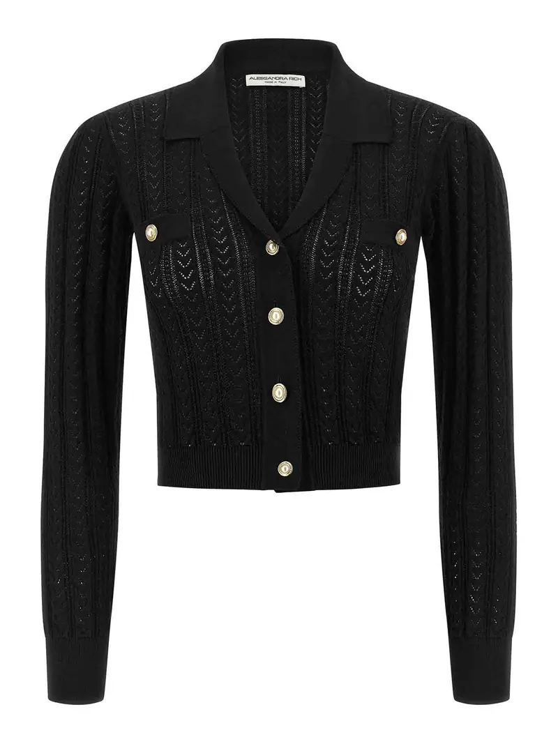 ALESSANDRA RICH Cardigan Nero 3347295
