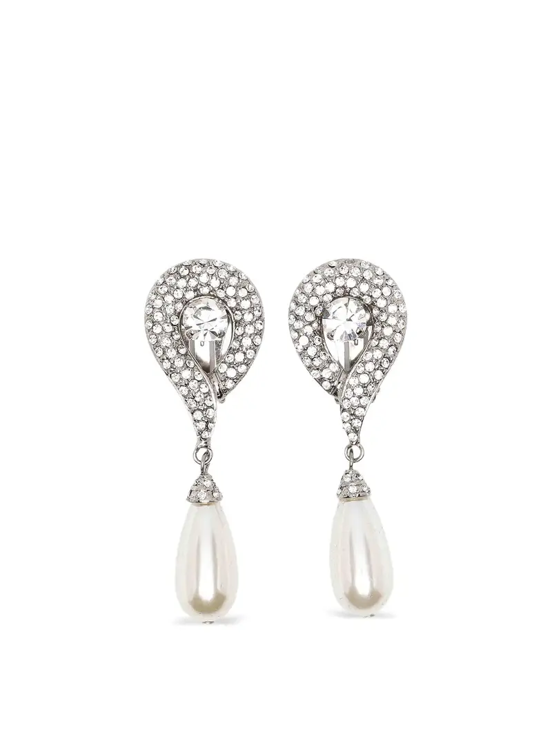 Orecchini di perle pendenti Argento