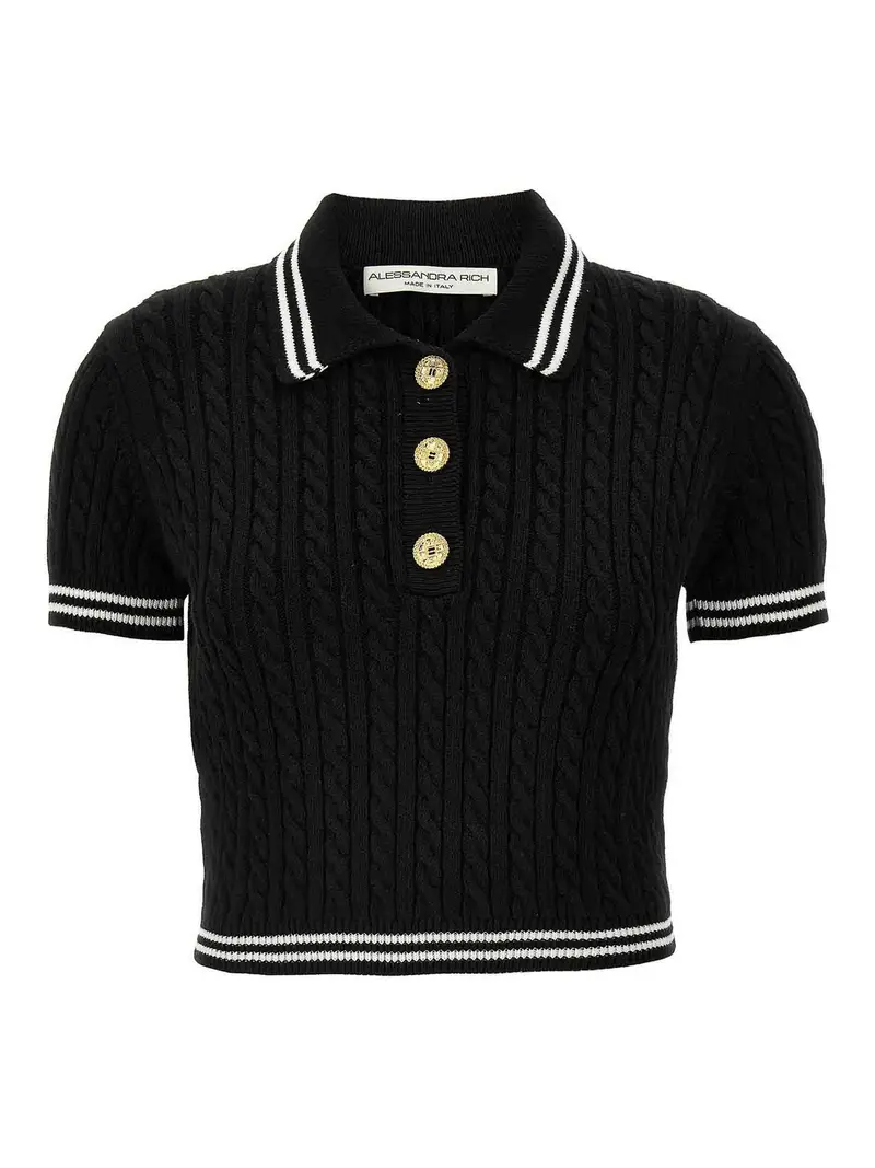 ALESSANDRA RICH Polo Nero 3335033