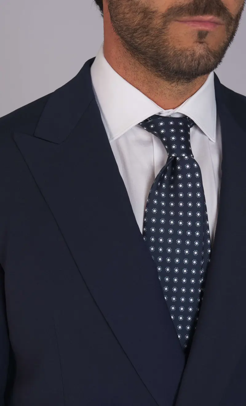 Abito doppiopetto alessandro gilles relaxed fit, colore blu miniatura 2