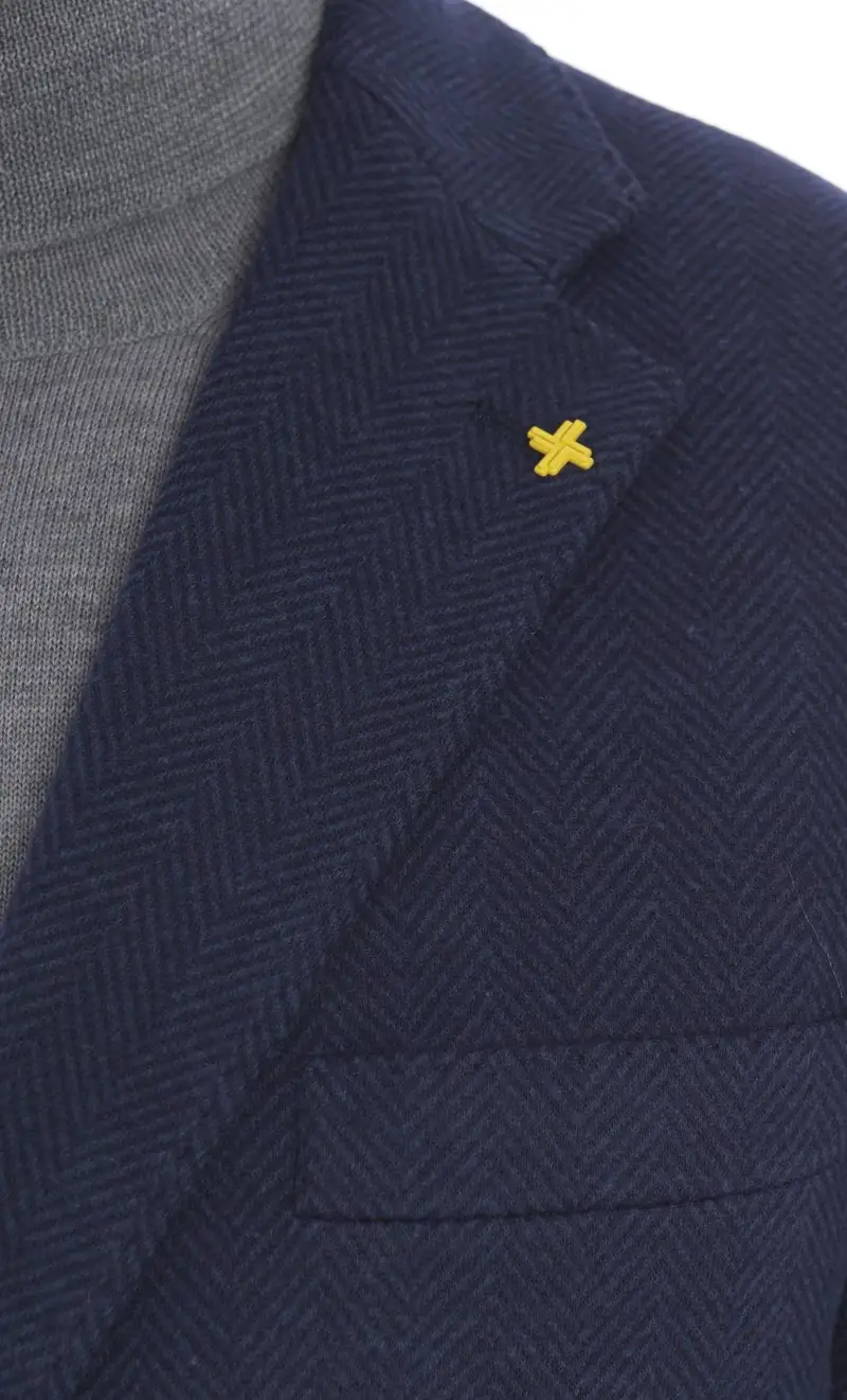 Giacca alessandro gilles spigata, colore bluette miniatura 2