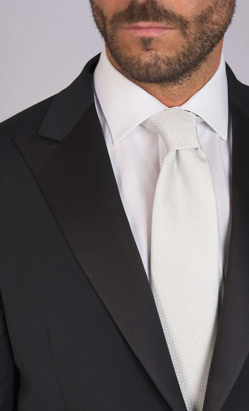 Smoking alessandro gilles rever a lancia drop 7, colore nero miniatura 2