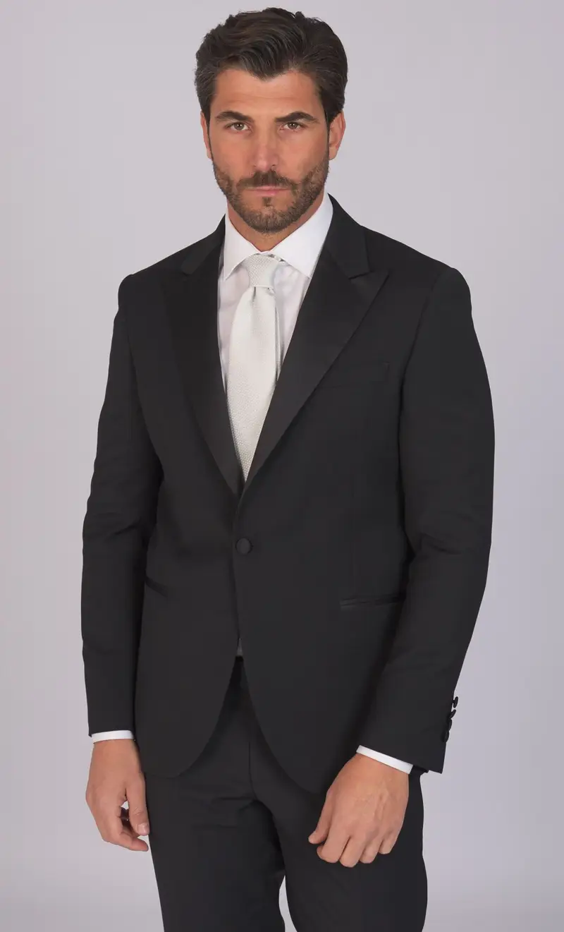 Smoking alessandro gilles rever a lancia drop 7, colore nero