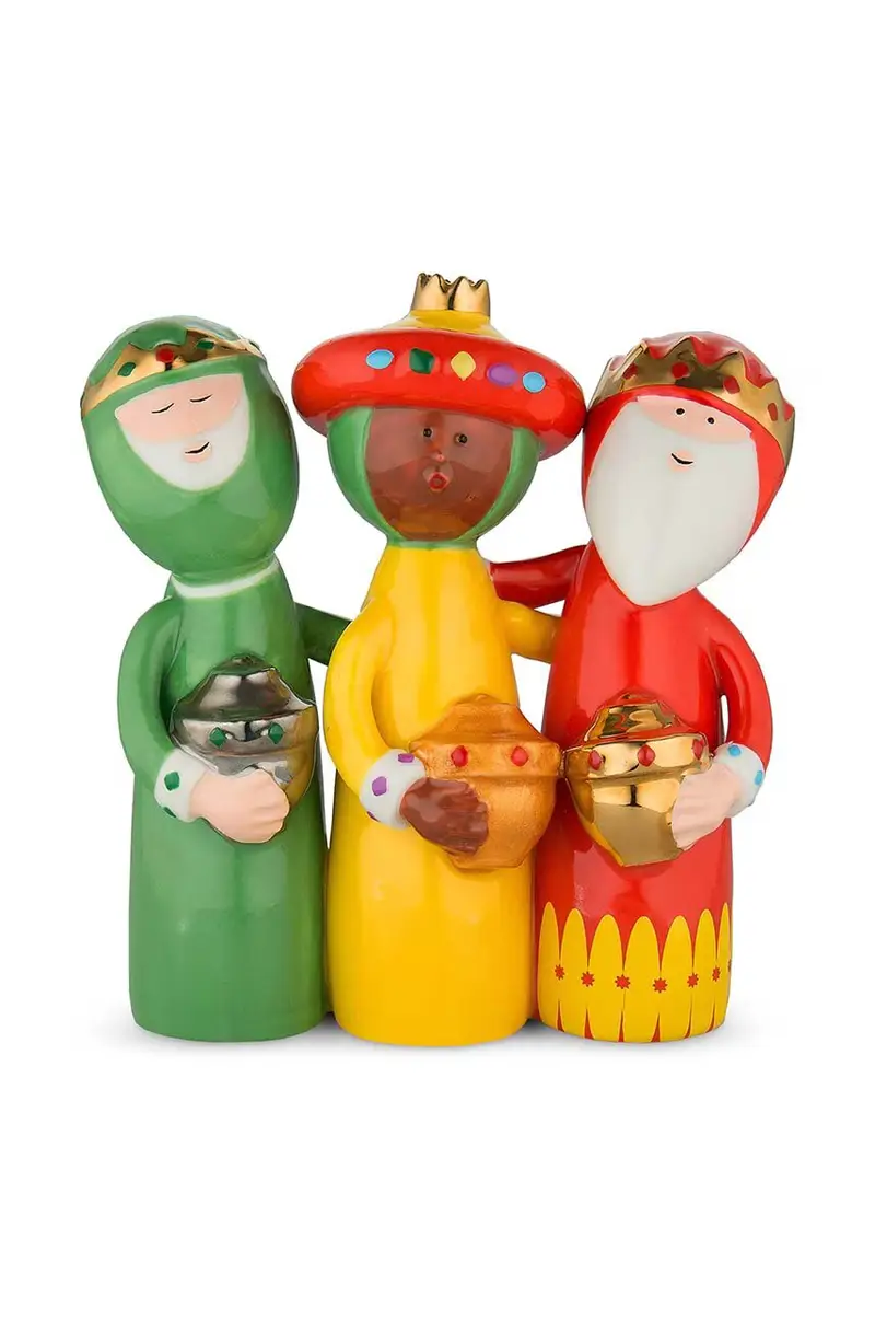 decorazione natalizia Uno, Due, Tre Re Magi Multicolore